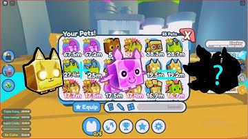 What happens when you fuse 3 golden cyber fox and 1 rainbow Pegasus? || Pet Simulator X Fusing.