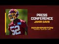 Press Conference: LB Jamin Davis During Rookie Minicamp | Washington Football Team