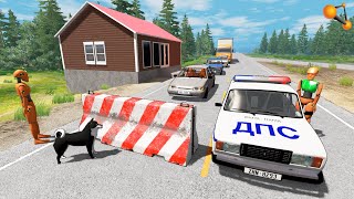 ДЕД ПЕРЕКРЫЛ ТРАССУ! ЕМУ НАДОЕЛ ШУМ ДОРОГИ ВОЗЛЕ ДОМА | BeamNG.drive