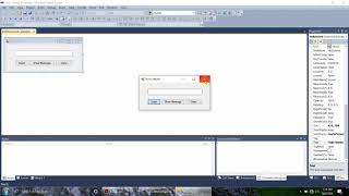 How to display Hello World in textbox and in messageBox in Visual Basic