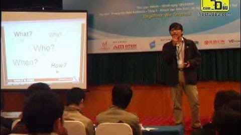 Đặng Minh Tuấn thuyết trình về HTML5, CSS3 trong ngày hội thảo PHP Day 2010