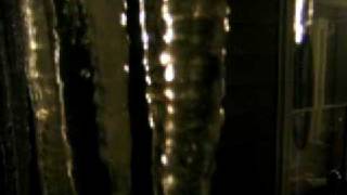 Icicles at night