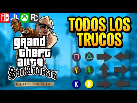 TODOS LOS TRUCOS DE GTA SAN ANDREAS DEFINITIVE EDITION [PS4, PS5