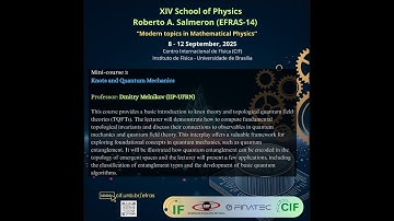 Knots and Quantum Mechanics - class 3