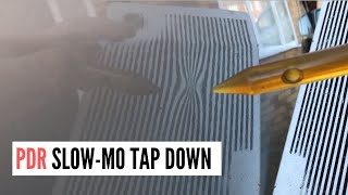 Slow Motion Tap Down | Paintless Dent Removal Tutorial