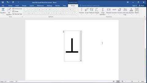 How to type perpendicular to symbol in Word: How to Write  Perpendicular to in Microsoft Word