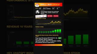 Famous Crocs stock analysis - would ChatGPT buy or sell today? [August 2025] Net Worth