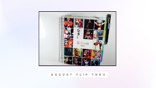 August Flip Thru | Planning With Kristen #simplygilded #plumpaper #plannerflipthrough