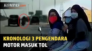 Kronologi Pengendara Motor Masuk Tol Japek
