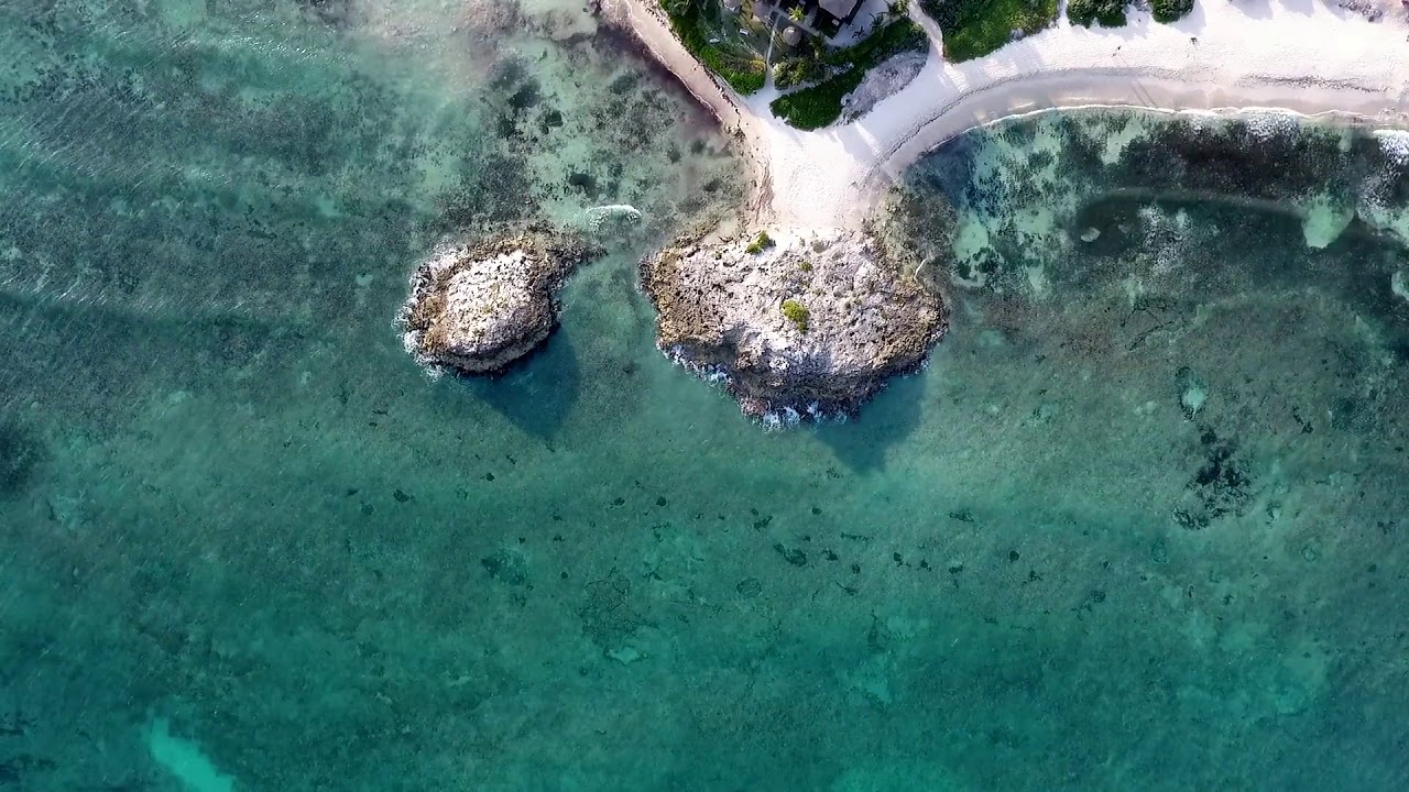 Waves On Beach From Above - Royalty Free Stock Footage