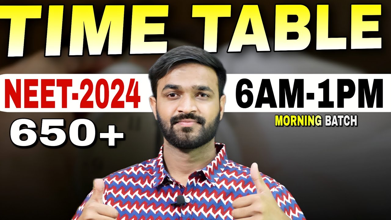perfect-time-table-for-neet-2024-lokesh-gurjar-youtube