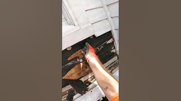 How to remove rotted siding from a home. Demolition of a house. #diy #homeimprovement