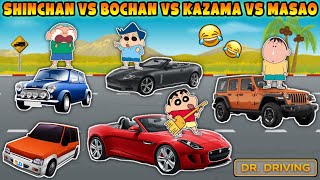 Who is heavy driver? 🤔 | shinchan masao kazama bochan playing dr. driving 😂🔥 | funny game 😂 screenshot 4