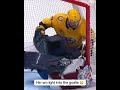 Scott Wedgewood was later taken out of the game for concussion protocol 👀