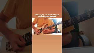 Solo from Goodbye to romance #shorts #guitarcover #guitarsolo #ozzyosbourne #romance