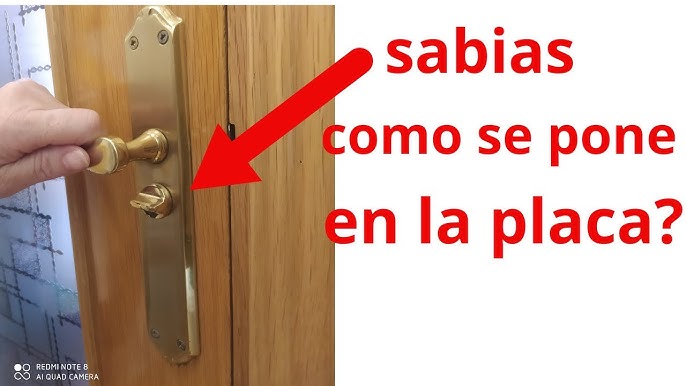 Cómo cambiar la manilla de una puerta?