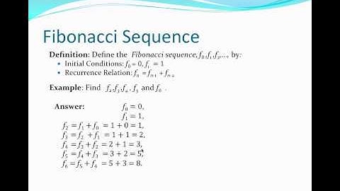 Sequences Defined Recursively