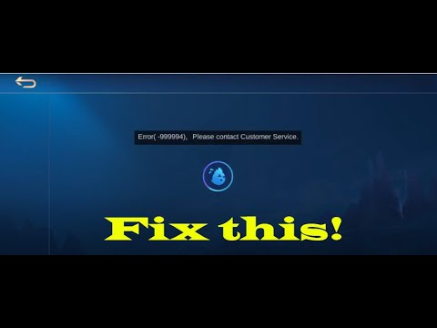 How to fix Mobile legends error please contact customer service