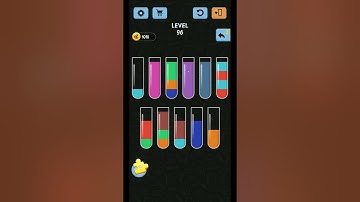 Water Color Sort Level 96 Walkthrough Solution iOS/Android | user help | #watercolor#shorts#level96