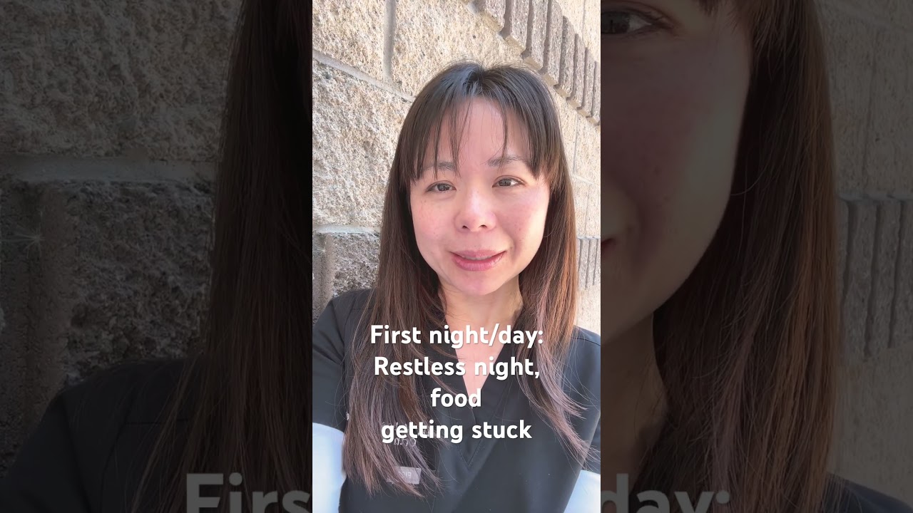 First night with Invisalign and food getting stuck  #orthodontist #orthodontics