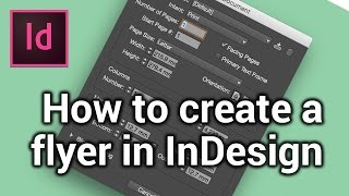 How to create a new page - Make a flyer in InDesign [1/6]