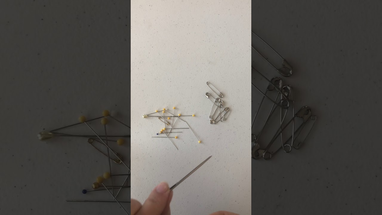 How to create a with a sewing needle YouTube