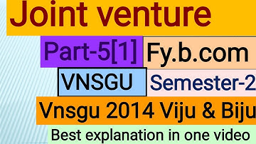Joint venture b.com 1st year| Joint venture accounting| part-5[2]|vnsgu 2015 question| f.y.b.com