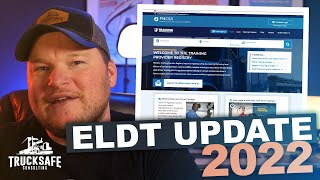 Entry Level Driver Training (ELDT) Update 2022