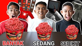 MAKAN MIE TERPEDAS PORSI SEDIKIT, SEDANG, DAN BANYAK! ADA YANG MAIN CURANG😱 | Mikael TubeHD