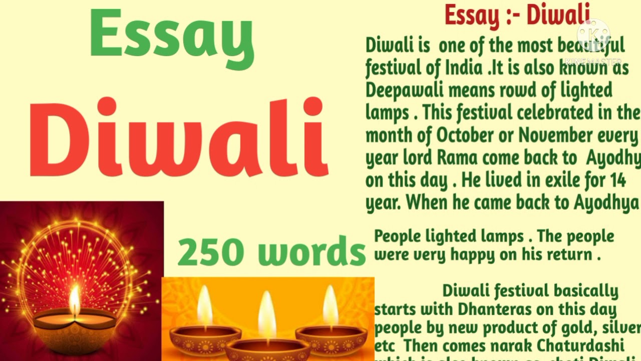 diwali essay in english easy words