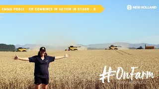 #OnFarmNewHollandNZ - CR Combine harvesting at Full Throttle