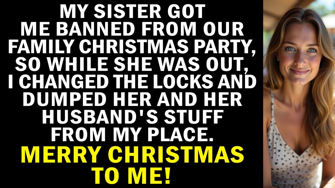 Banned from Xmas by my sister, so I locked her out and tossed their stuff out!