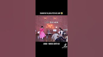 Thumbnail of Chanhyuk falling after his jump 🤣 #AKMU #IU