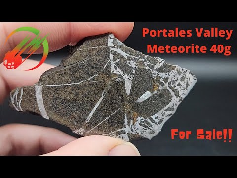 Portales Valley Meteorite Slice FOR SALE!!   40g for $2,100 Classified as H6