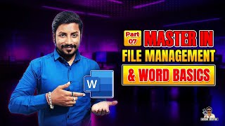 Basics Computer ( Part-7)  | Basic File Management & Basic Features of MS Word #microsoftword