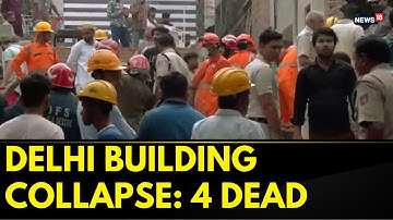 4 Dead, Many Feared Trapped in Delhi Building Collapse | News18 Ground Report from Mustafabad