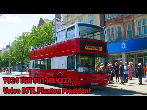 Loan! | Hedingham Omnibus Route 134 | Volvo B7TL Plaxton President | Y824 TGH 501 (PLV224)