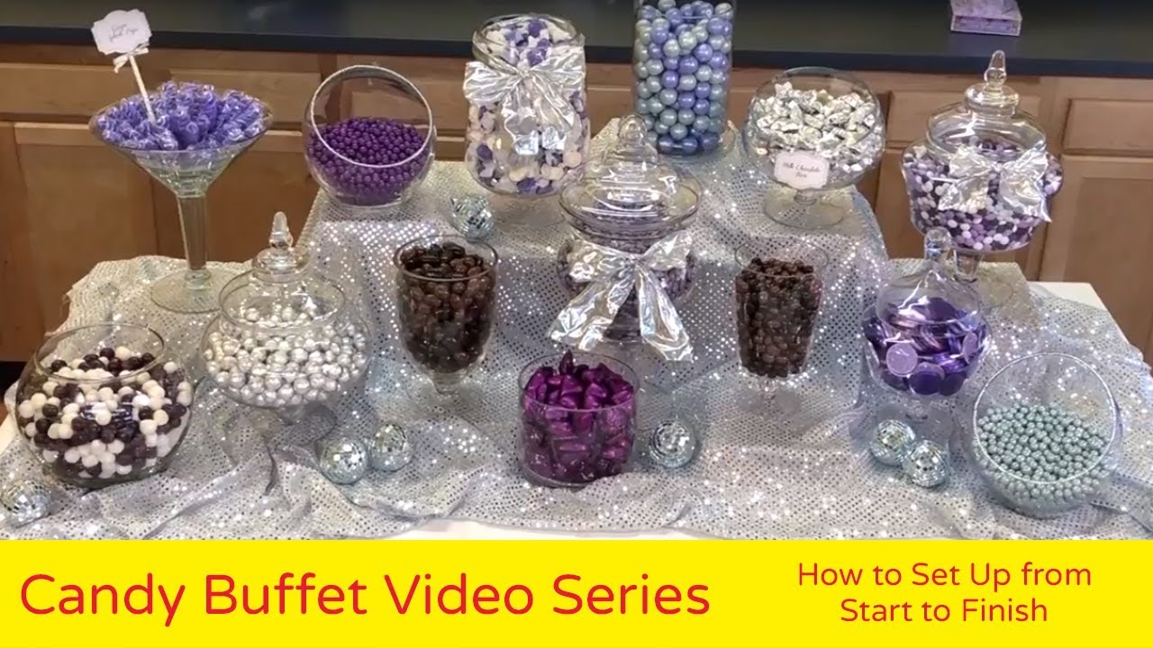 How to Set Up a Candy Buffet from Start to Finish - Part 6, Candy Buffet  Tips from All City Candy - YouTube