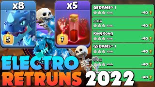 LEGEND PUSH Attack with 8 ELECTRO DRAGON +5 SKELETON! New Th14 Trophy Push Strategy - Clash of Clans