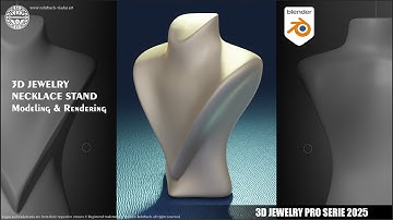 NECKLACE STAND Modeling & Rendering 3D Jewelry in BLENDER 4.3