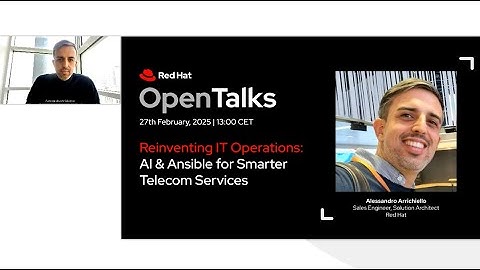 Red Hat OpenTalks | Reinventing IT Operations: AI & Ansible for Smarter Telecom Services