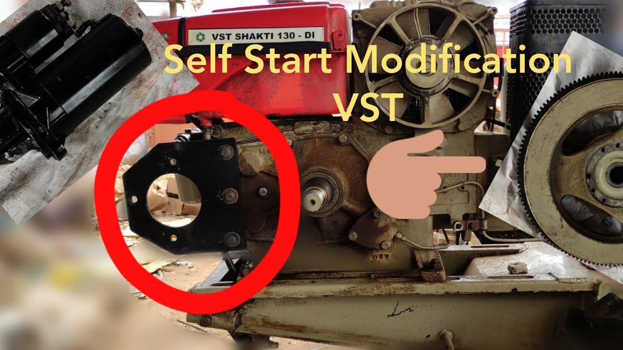 VST Shakti 130 DI  Power Tiller Self Start Alteration