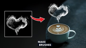 How to create Smoke Brush Coffee in Photoshop   Tutorial for beginners