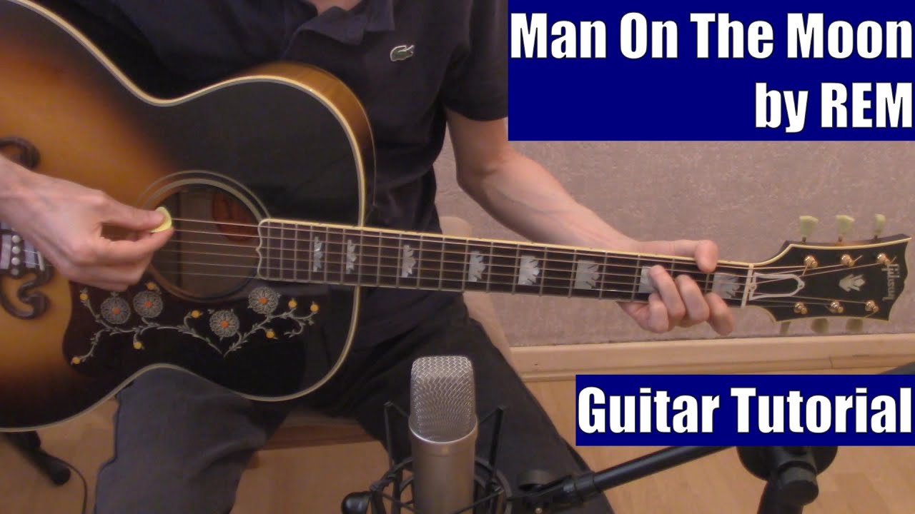 Man On The Moon by REM (Guitar Tutorial with the Isolated Vocal Track by REM)