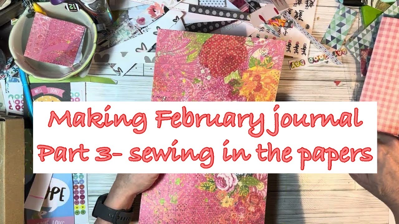 Создание моего февральского дневника, часть 3 — вшивание разделительной строчки.