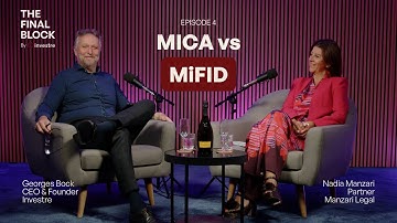 Tokenisation Regulation Explained with Nadia Manzari | MICA, MiFID, Blockchain Laws  & Control Agent