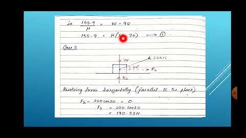 Engg Mechanics Module 2 Part 4: Analysis of single and connected bodies considering frictional force