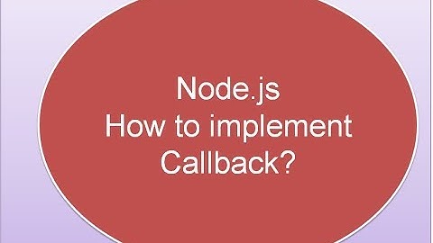 Node.js How to implement Callback?