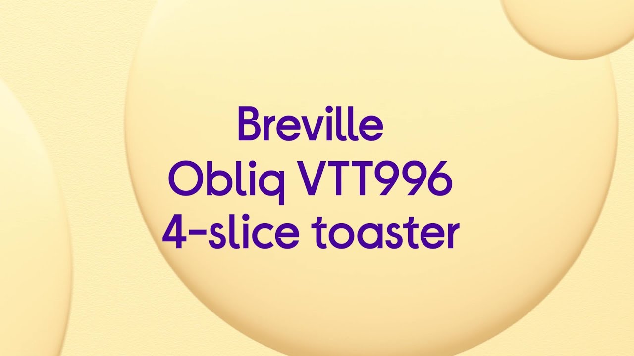 Breville Obliq VTT996 4Slice Toaster Navy & Gold Product Overview