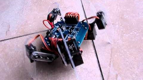 Nodino Robotics - STM32F4 Four legged robot close up first walk